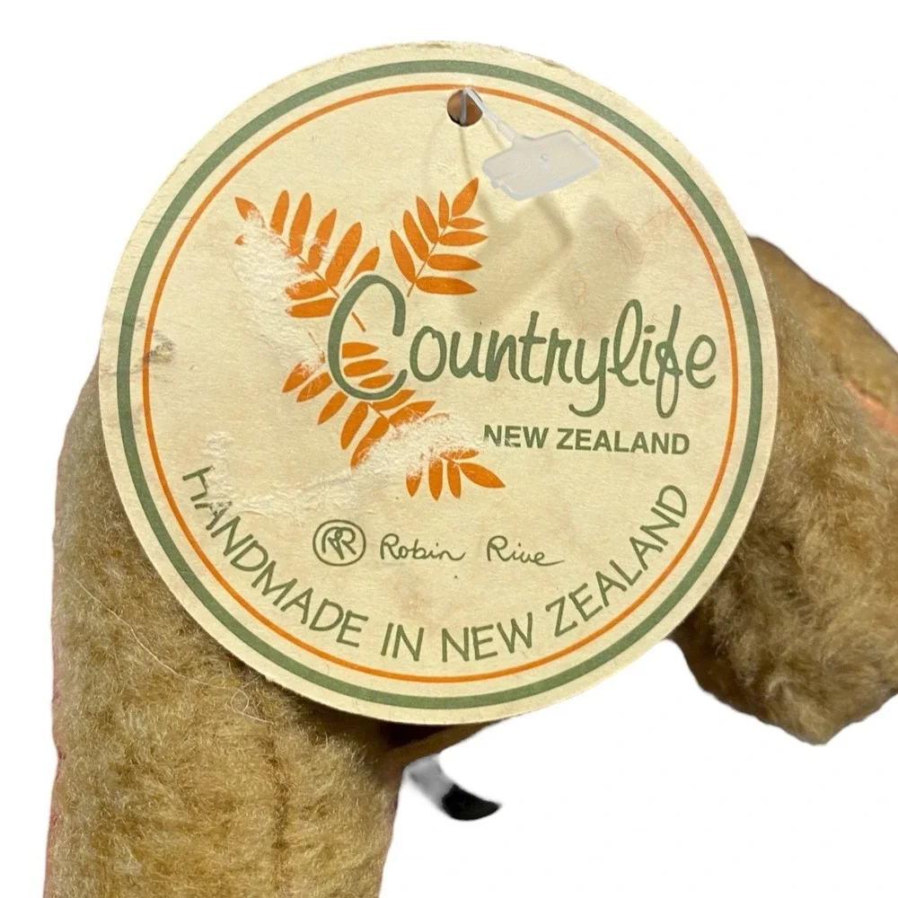 Vintage 90s Robin Rive Eb Teddy Bear Countrylife New Zealand Handmade w/ Tags 6